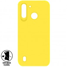 Capa para Motorola Moto G8 Power Lite - Emborrachada Top Frosted Amarela